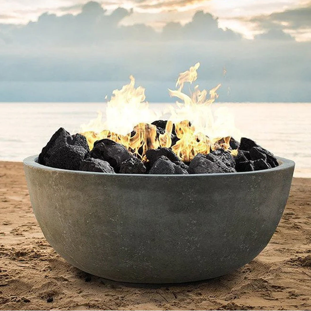 Moderno 1 Fire Pit PH-400 in GFRC Concrete- Majestic Fountains