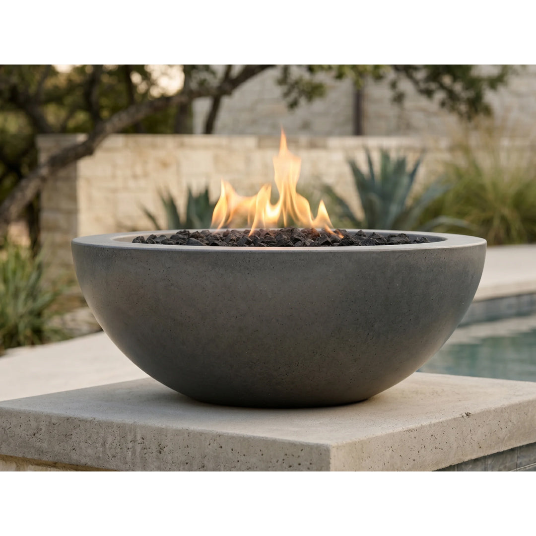 Moderno 2 Fire Bowl PH-446-FB in GFRC - Majestic Fountains