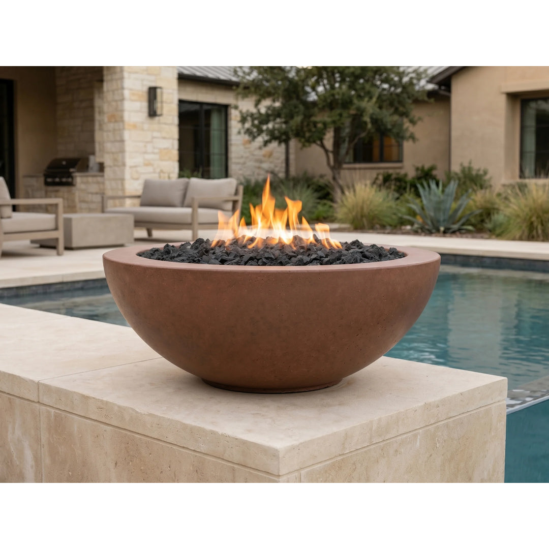 Moderno 2 Fire Bowl PH-446-FB in GFRC - Majestic Fountains