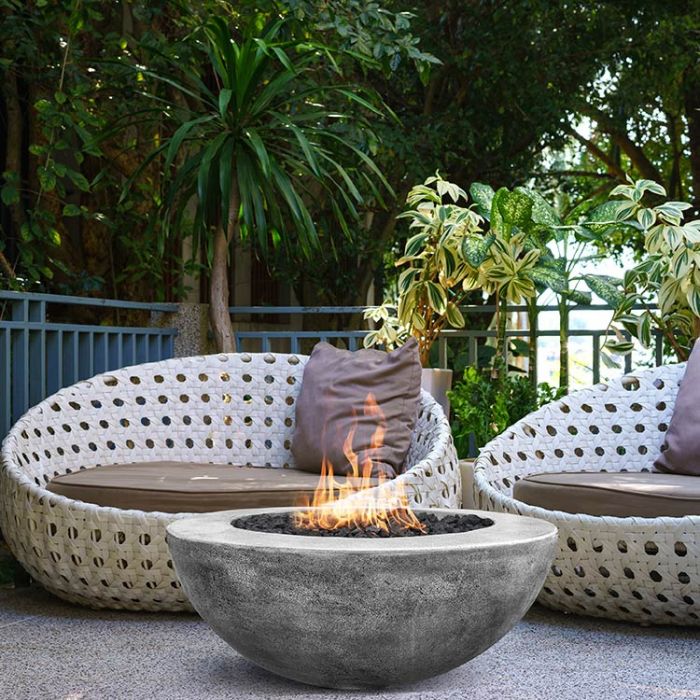 Moderno 6 Fire Table in GFRC Concrete by Prism Hardscapes - Majestic Fountains and More