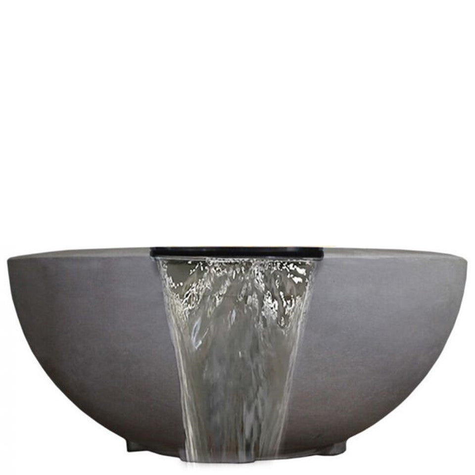 Moderno 2 Water Bowl in GFRC Concrete by Prism Hardscapes - Majestic Fountains and More