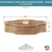 Monaco One-Piece Fountain Basin in Cast Stone - #1306 - Majestic Fountains