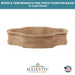 Monaco One-Piece Fountain Basin in Cast Stone - Majestic Fountains