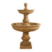 Montefalco Concrete 2 Tier - Large 5ft Tall - Outdoor Courtyard Fountain - 1607 - Majestic Fountains