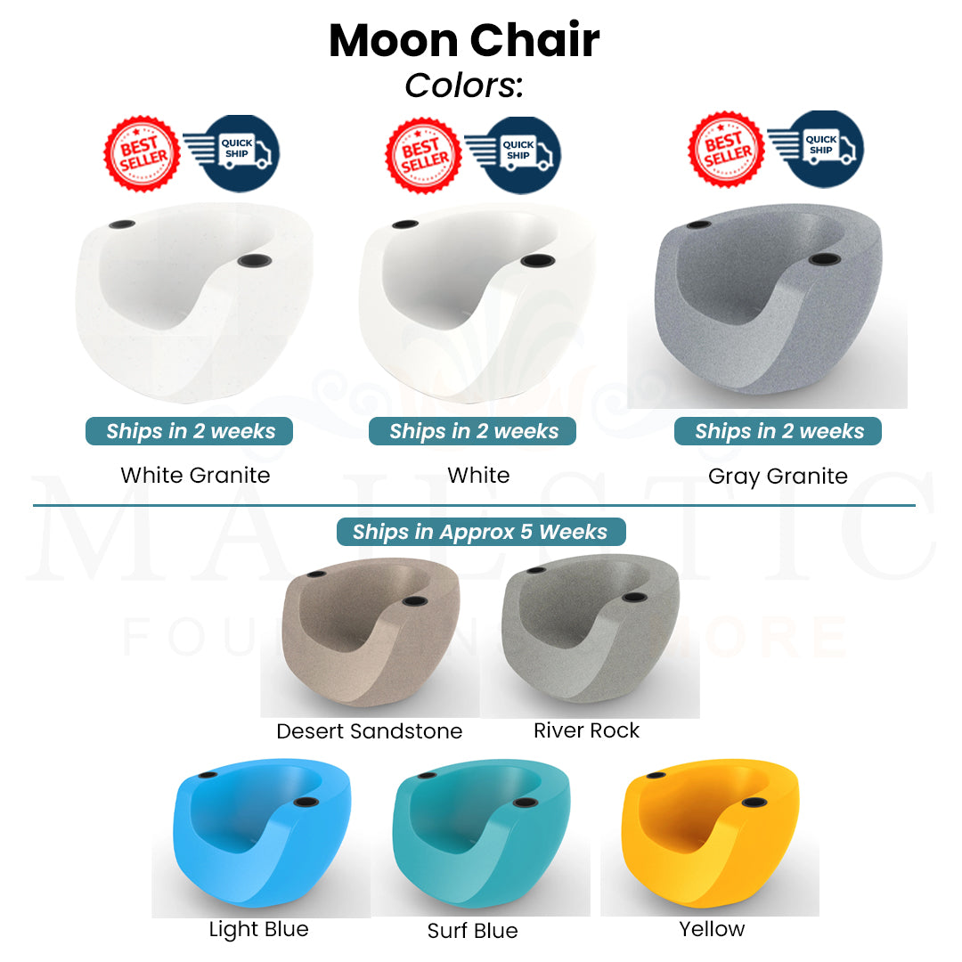 Moon Chair - Set of 2 Swatch - Majestic Fountains