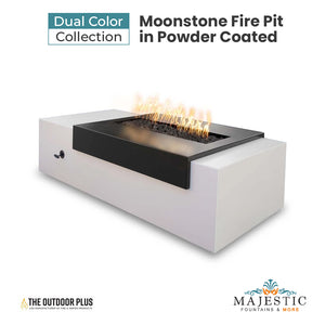 Moonstone Fire Pit in Dual Colored Powder Coated Metal by The Outdoor Plus + Free Cover