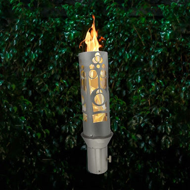 Mosaic Fire Torch - Majestic Fountains and More