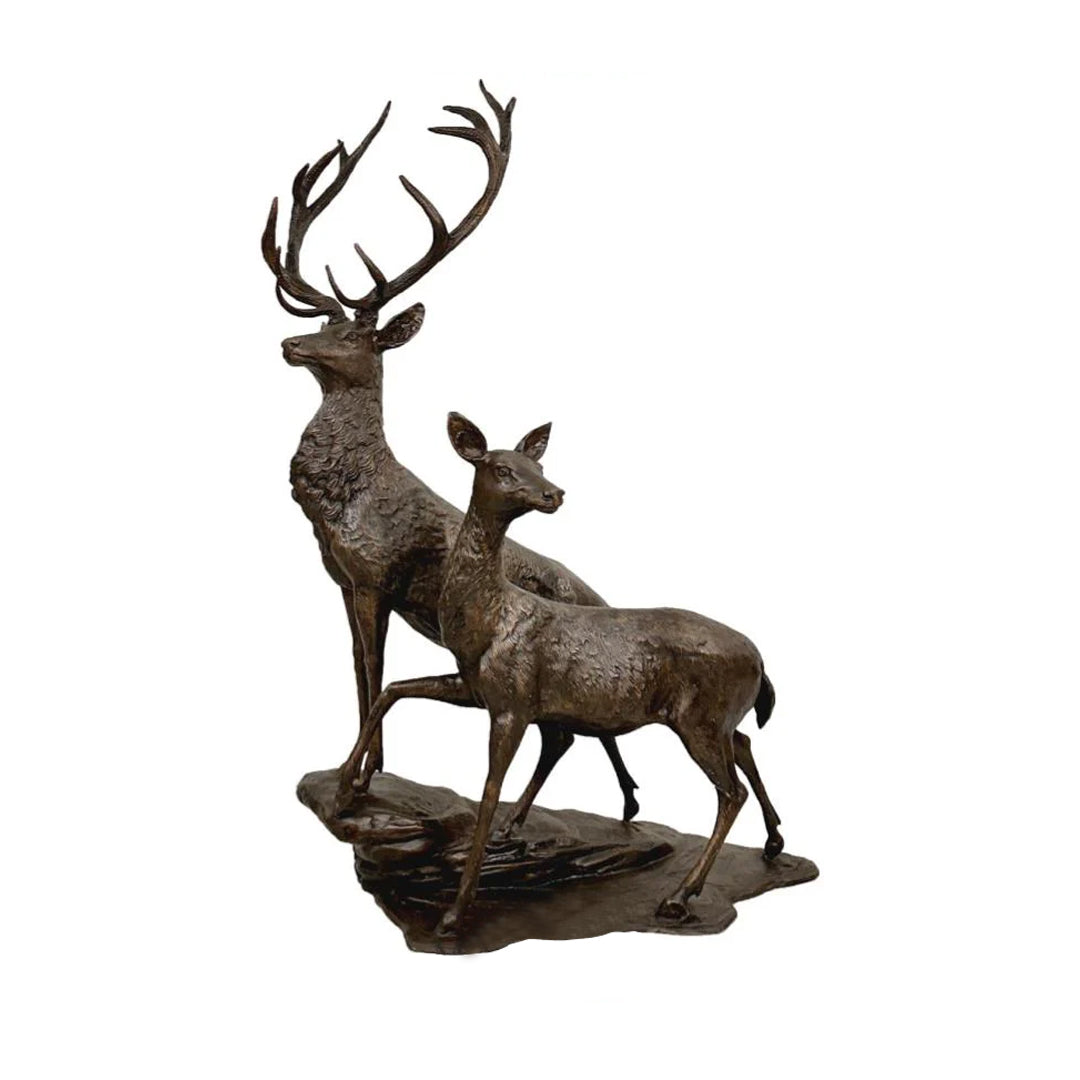 Mountain Watchers Bronze Sculpture Set - Majestic Fountains.jpg