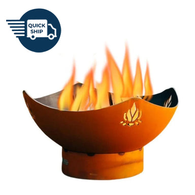 Namaste Wood Burning or Gas Fire Pit - by Fire Pit Art - Majestic Fountains