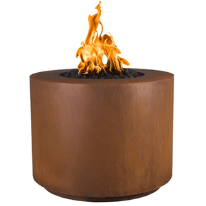 TOP Fires Beverly Fire Pit in Corten Steel  by The Outdoor Plus - Majestic Fountains