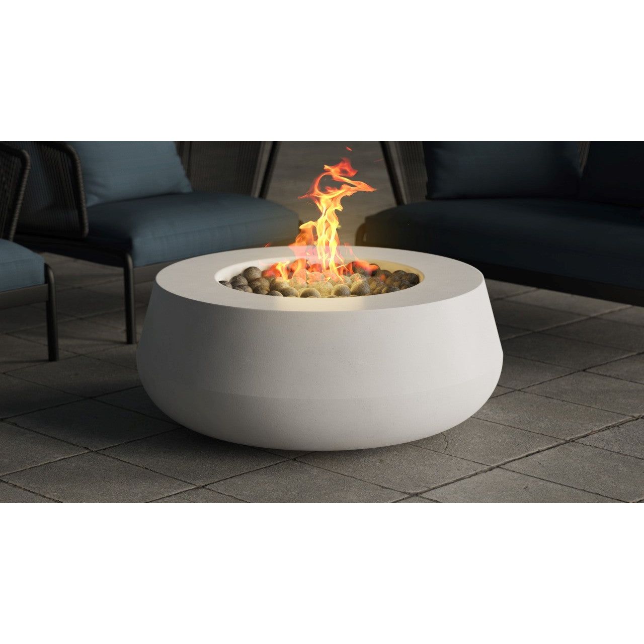 Oasis Fire Table by PH - Majestic Fountains and More..Oasis Fire Table in GFRC Concrete by Prism Hardscapes - Majestic Fountains