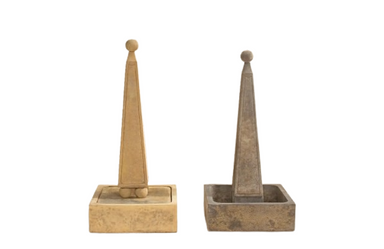 Obelisk Outdoor Fountain - 1444 & 1445 - Majestic fountains.