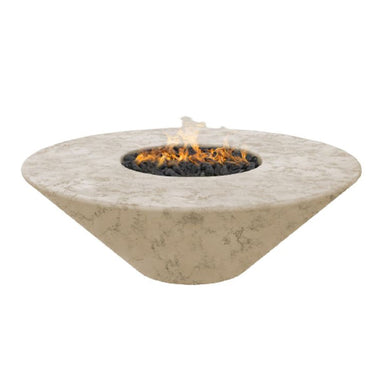 Oblique Round Fire Table - Majestic Fountains