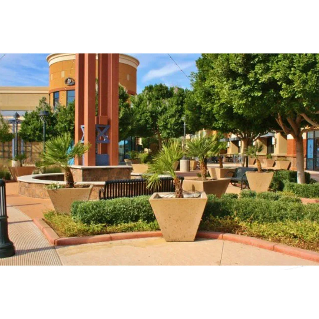 Oblique Series Tall Planters - Majestic Fountains and More