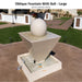 Oblique Fountain With Ball in Khaki Finish - Large - Majestic Fountains