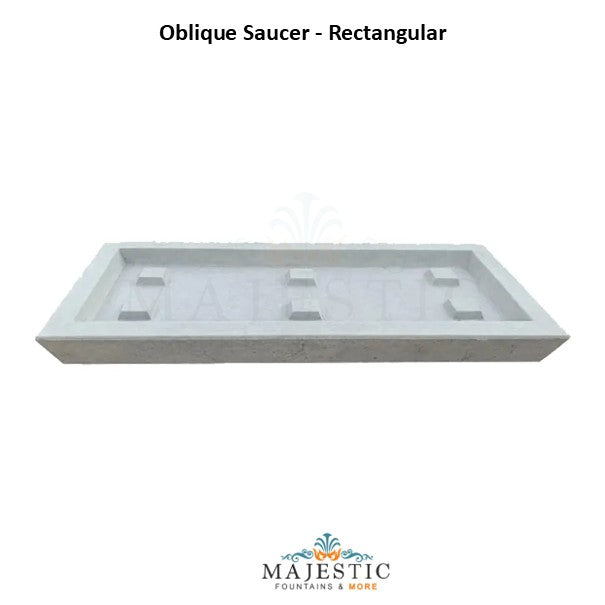 Oblique Saucers - Rectangular - Phoenix Precast - Majestic Fountains