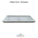 Oblique Saucers - Rectangular - Phoenix Precast - Majestic Fountains