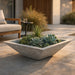Oblique Series Low Planter - Majestic Fountains