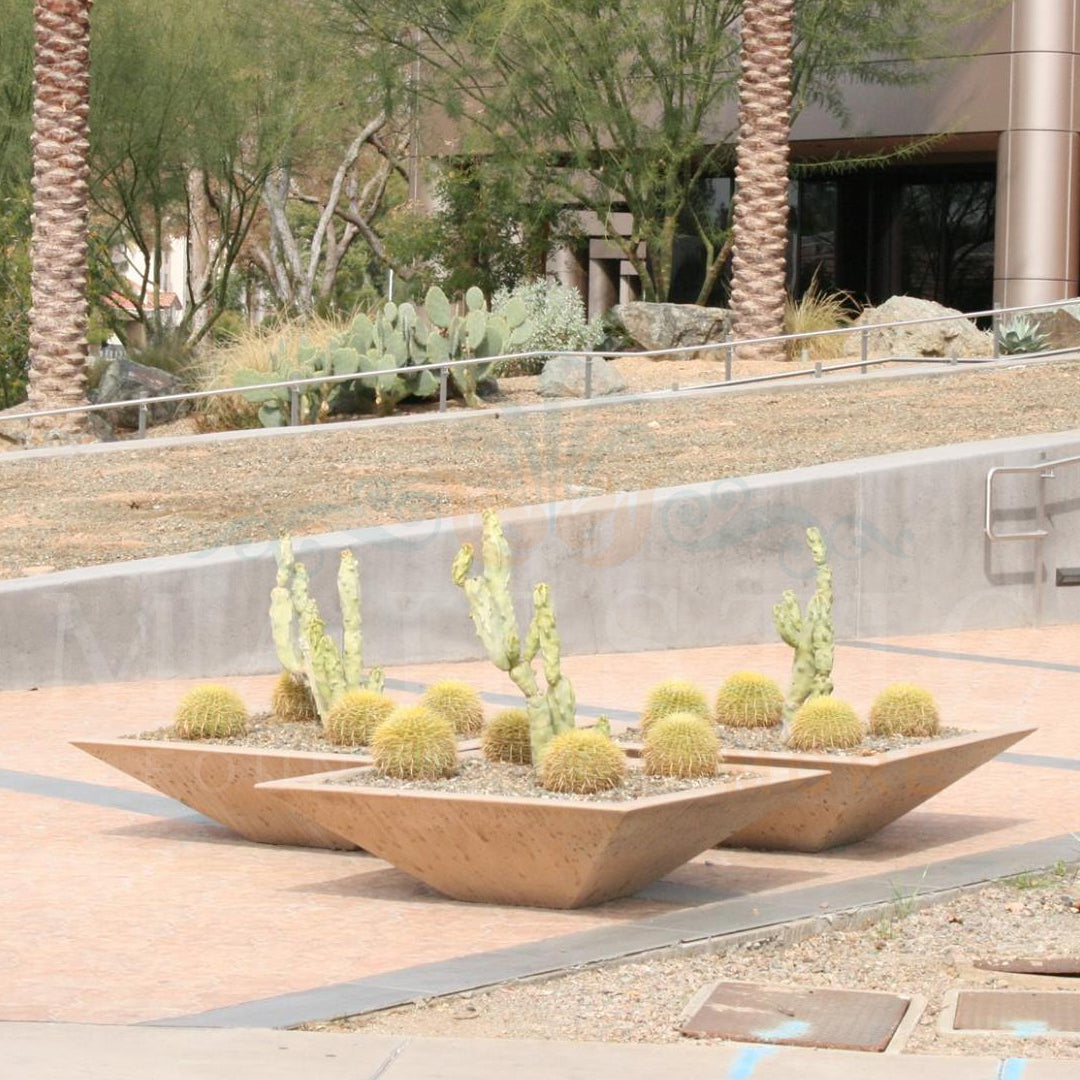 Oblique Series Low Planter - Majestic Fountains
