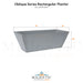 Oblique Series Rectangular Planter - Majestic Fountains