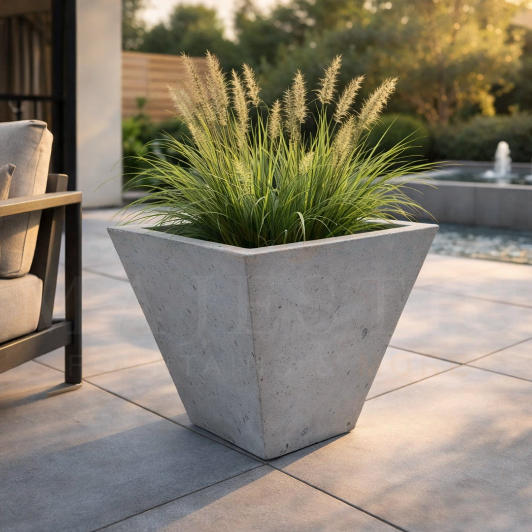 Oblique Series Tall Planter - Majestic Fountains