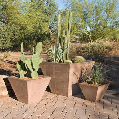 Oblique Series Tall Planter - Majestic Fountains