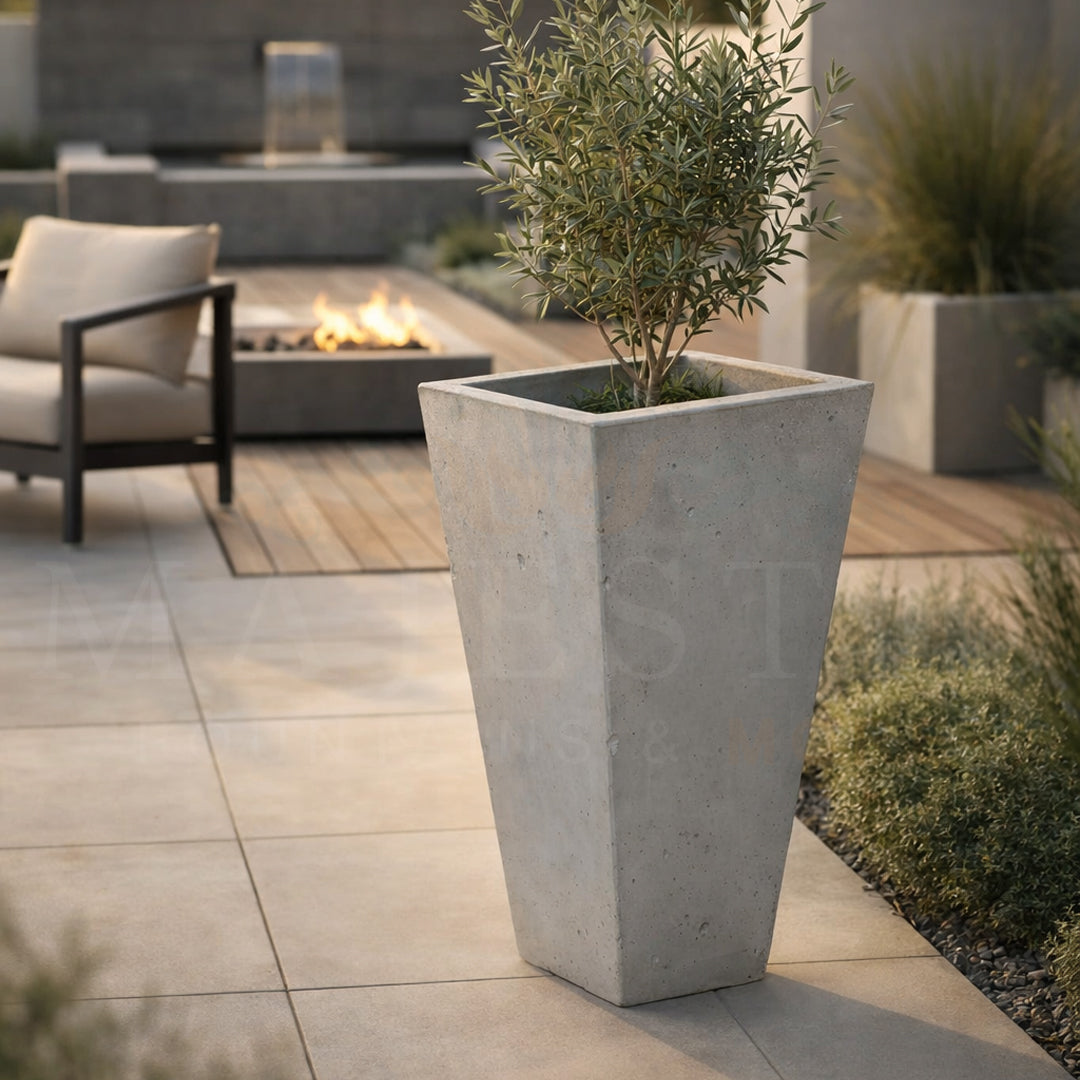 Oblique Series Vase Planter - Majestic Fountains