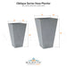 Oblique Series Vase Planter - Majestic Fountains
