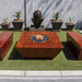 Oblique Square Fire Table in GFRC - Majestic Fountains and More