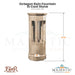 Octagon Rain Fountain in Cast Stone - Fiore Stone 241-F - Majestic Fountains