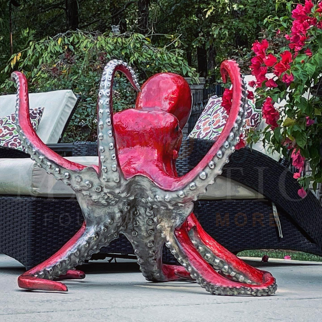 Octopus Bronze Sculpture - Majestic Fountains