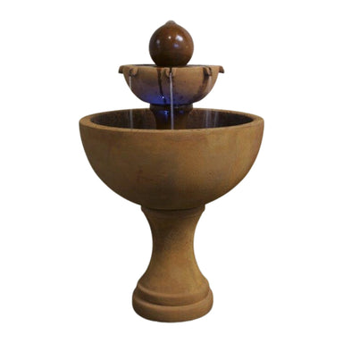Orbis Concrete 2 Tier Outdoor Fountain - 1715 - Majestic Fountains