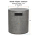 Orinda Propane Enclosure in Pewter by Prism Hardscapes - Majestic Fountains and More