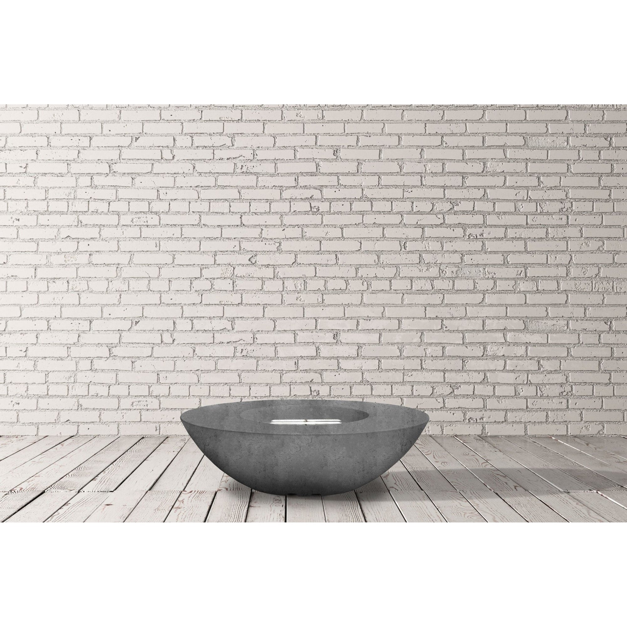 Ovale 60 Fire Table in GFRC Concrete by Prism Hardscapes - Majestic Fountains and More