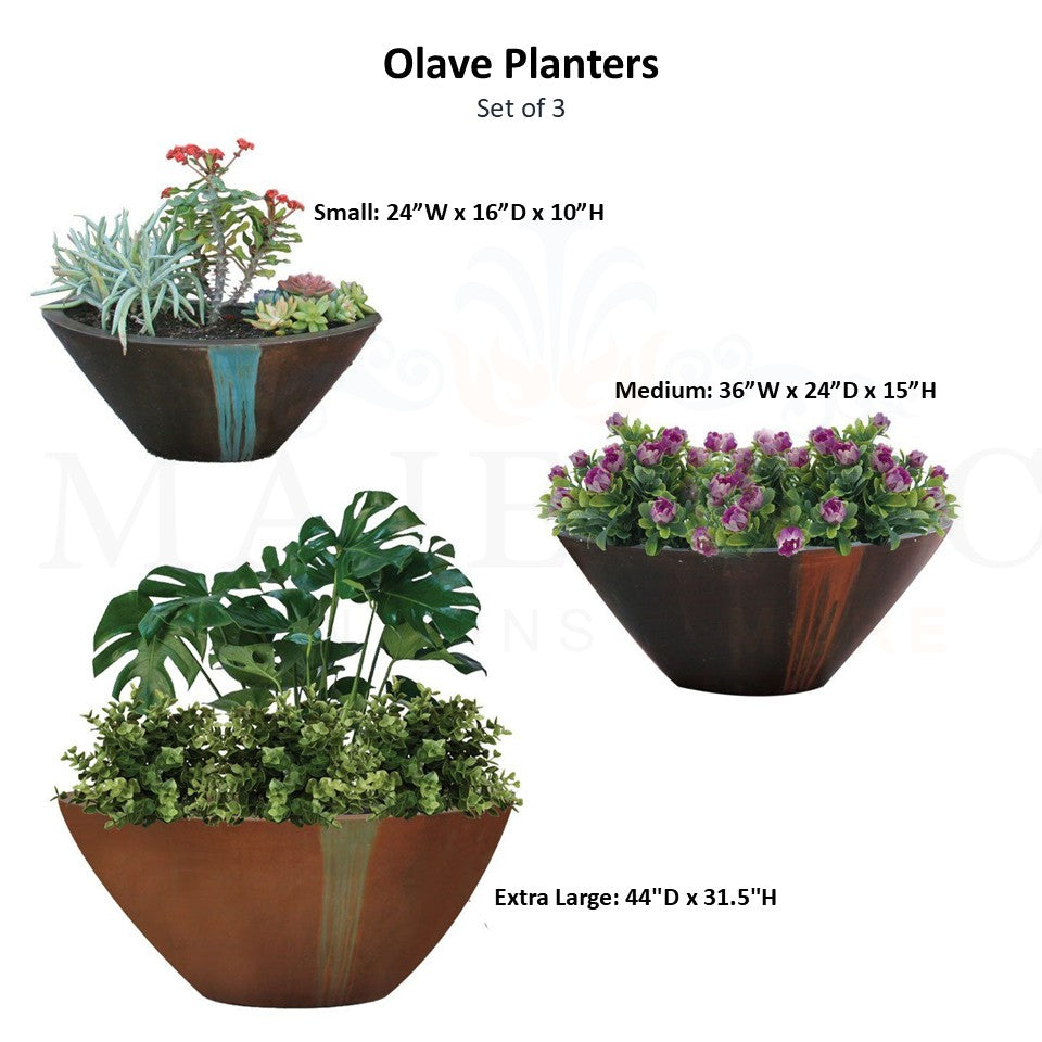 Ovale Planter - Majestic Fountains and More