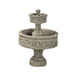 Paestum Concrete 2-Tier Outdoor Garden Fountain - 1007 - Majestic Fountains