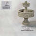 Paestum Concrete 2-Tier Outdoor Garden Fountain - 1007 - Majestic Fountains and More.