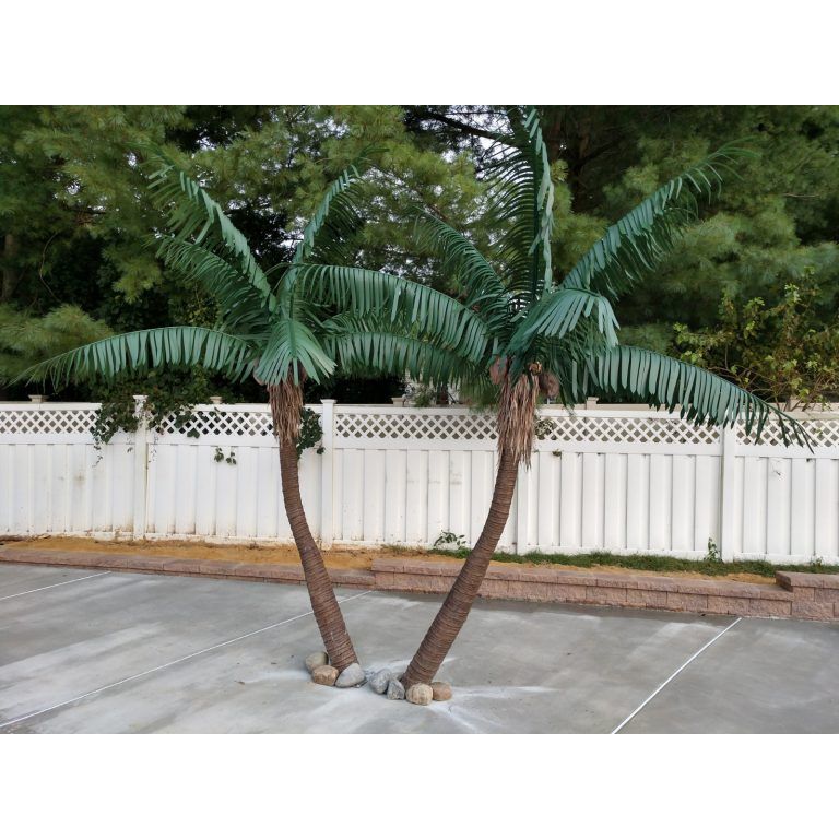 fake majesty palm plant Paradise Pair Twin Artificial Palm Trees