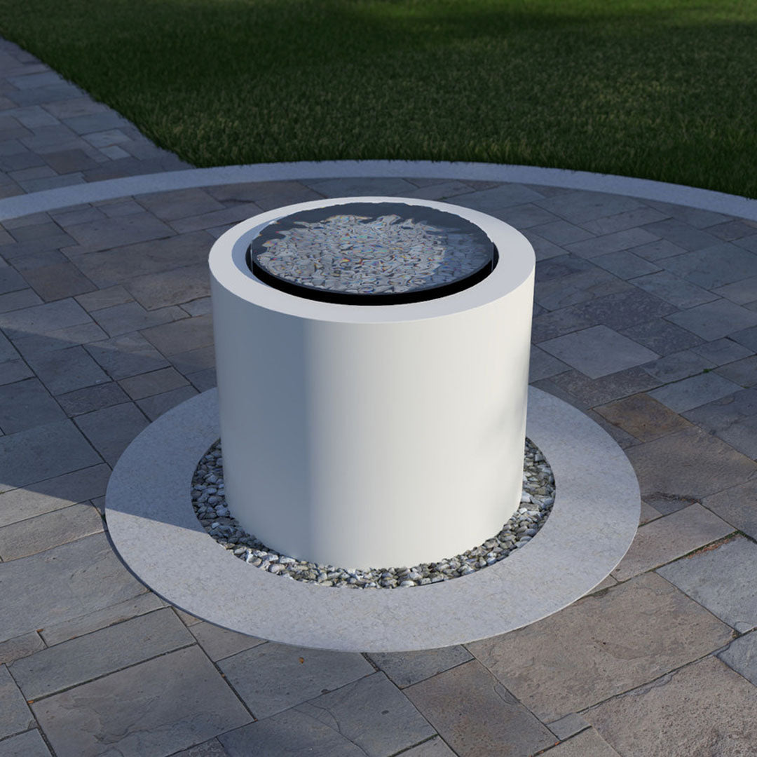 Pensive-C Fountain - Short 30 in Powder Coated Aluminum - Majestic Fountains