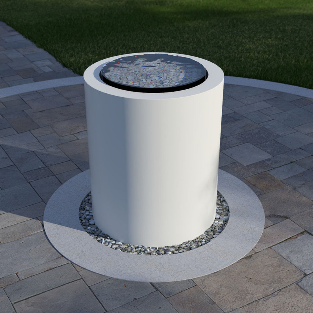 Pensive-C Fountain - Tall 42 in Powder Coated Aluminum - Majestic Fountains