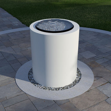 Pensive-C Fountain - Tall 42 in Powder Coated Aluminum - Majestic Fountains