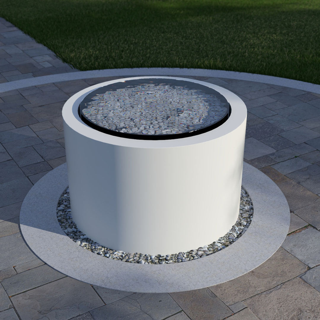 Pensive-C Fountain - Short 30 in Powder Coated Aluminum - Majestic Fountains