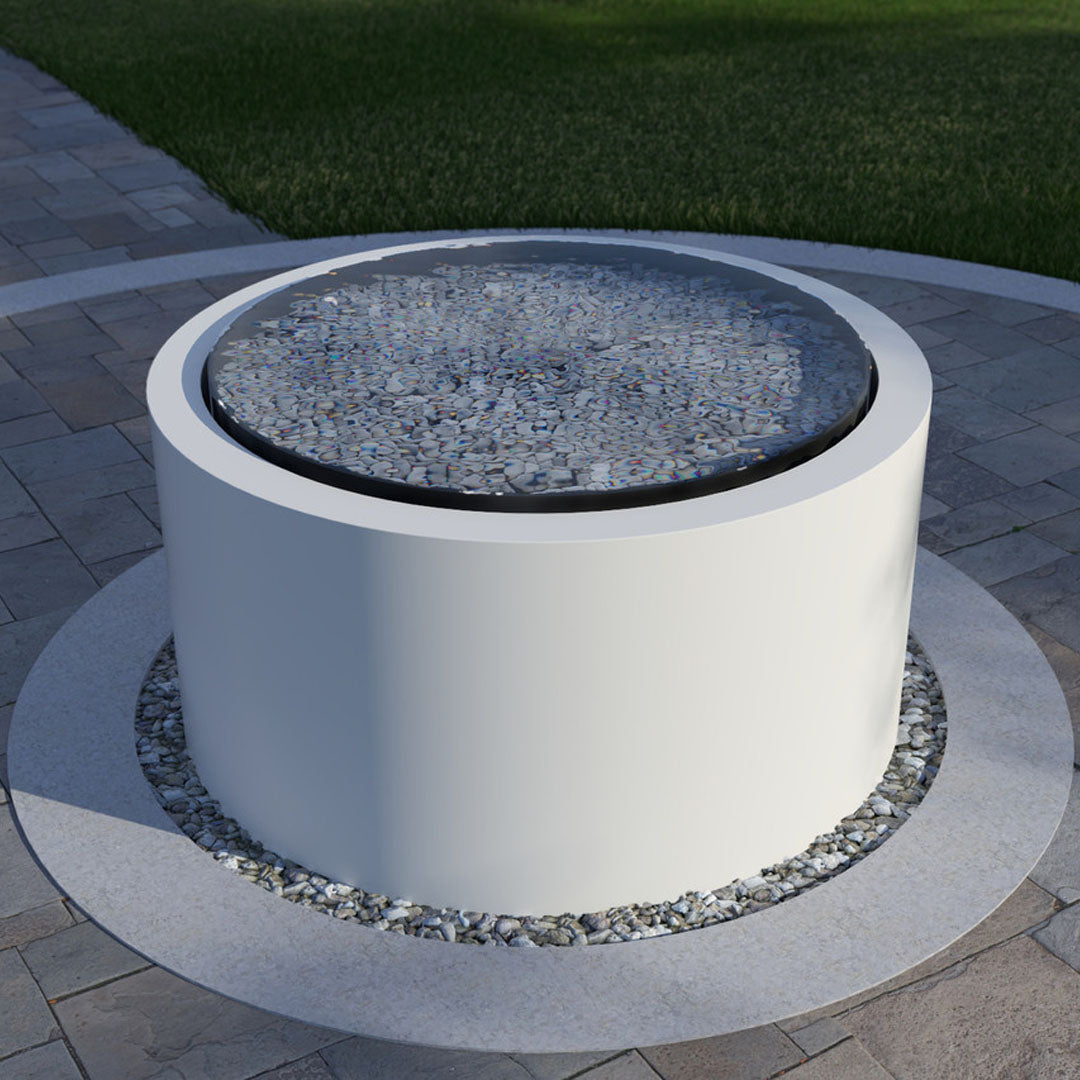 Pensive-C Fountain - Short 30 in Powder Coated Aluminum - Majestic Fountains