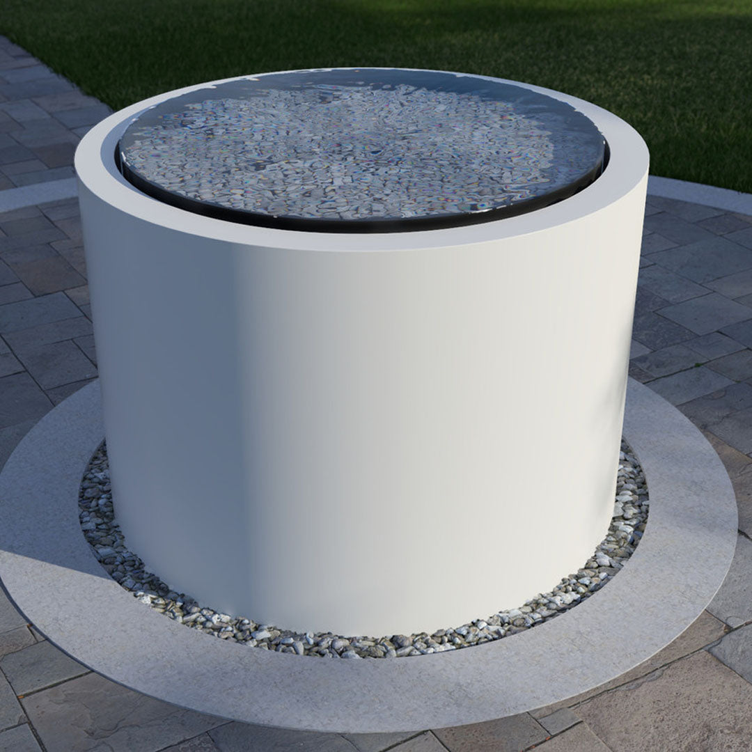 Pensive-C Fountain - Tall 42 in Powder Coated Aluminum - Majestic Fountains