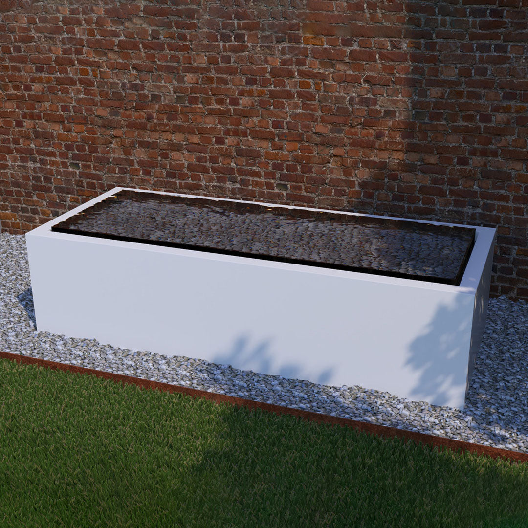 Pensive-R Fountain - Short 30 in Powder Coated Aluminum - Majestic Fountains