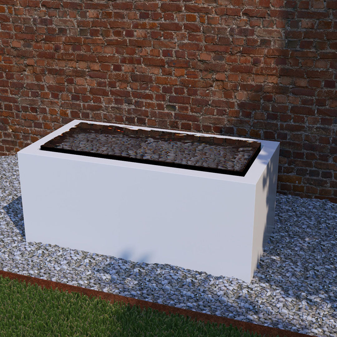 Pensive-R Fountain - Short 30 in Powder Coated Aluminum - Majestic Fountains