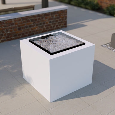 Pensive-S Fountain - Short 30 in Powder Coated Aluminum - Majestic Fountains