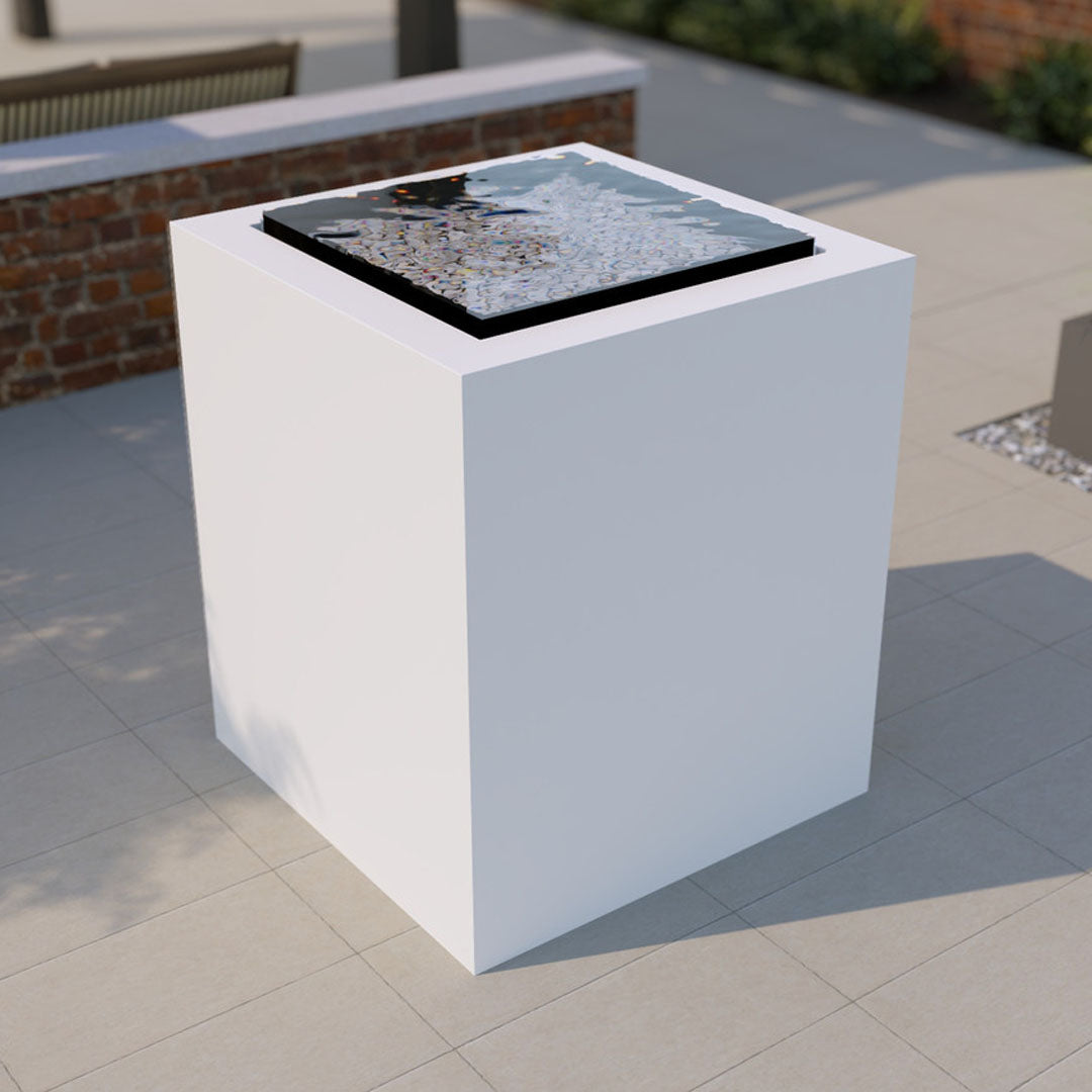 Pensive-S Fountain - Tall 42 in Powder Coated Aluminum - Majestic Fountains