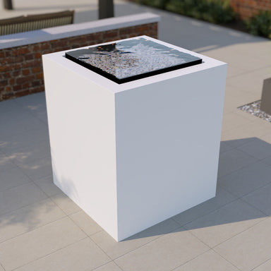 Pensive-S Fountain - Tall 42 in Powder Coated Aluminum - Majestic Fountains