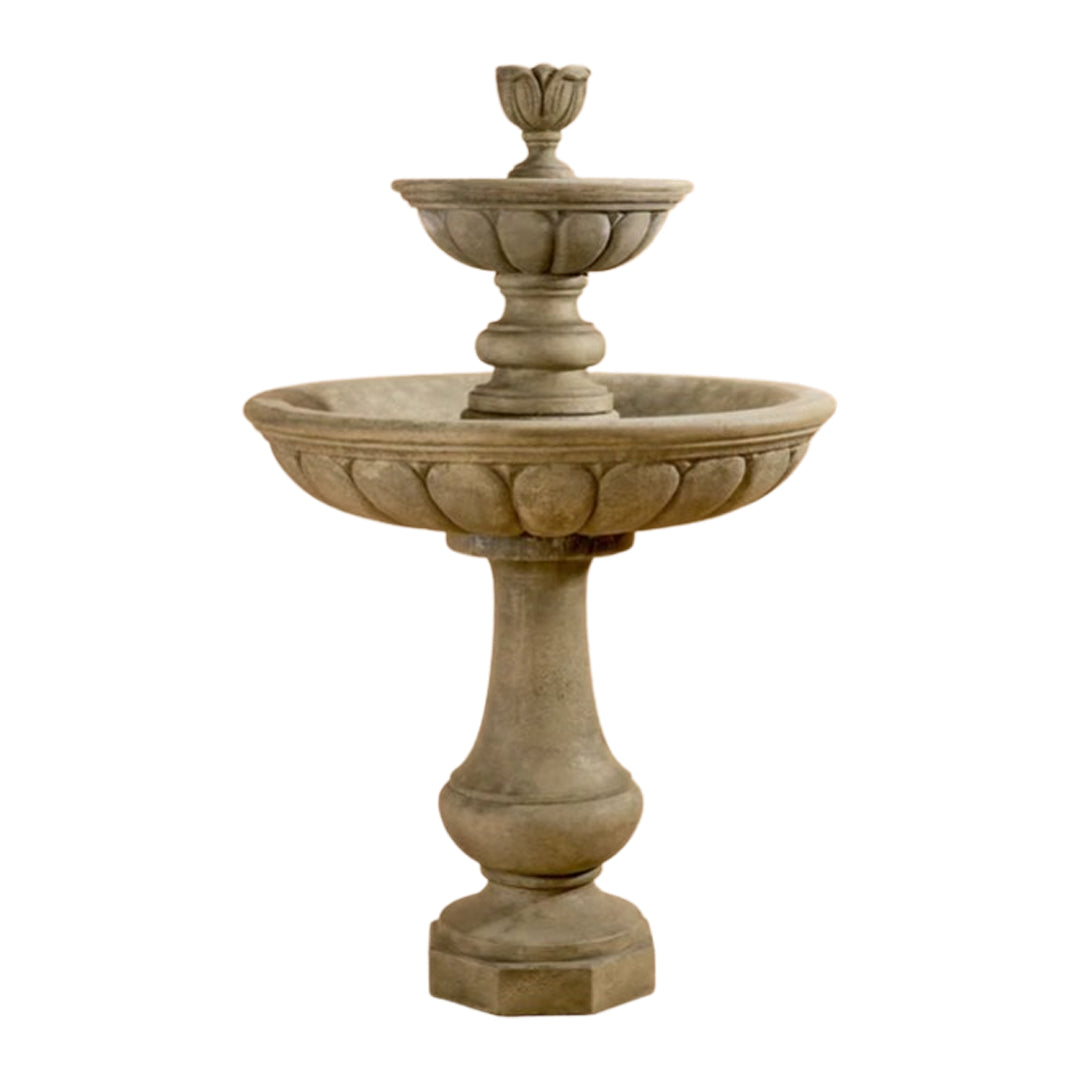 Peotta Concrete 2 Tier Outdoor Fountain - 1672 - Majestic Fountains